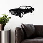 Wallity Chevrolet Chevelle SS 1969 Malibu Escultura de pared de metal